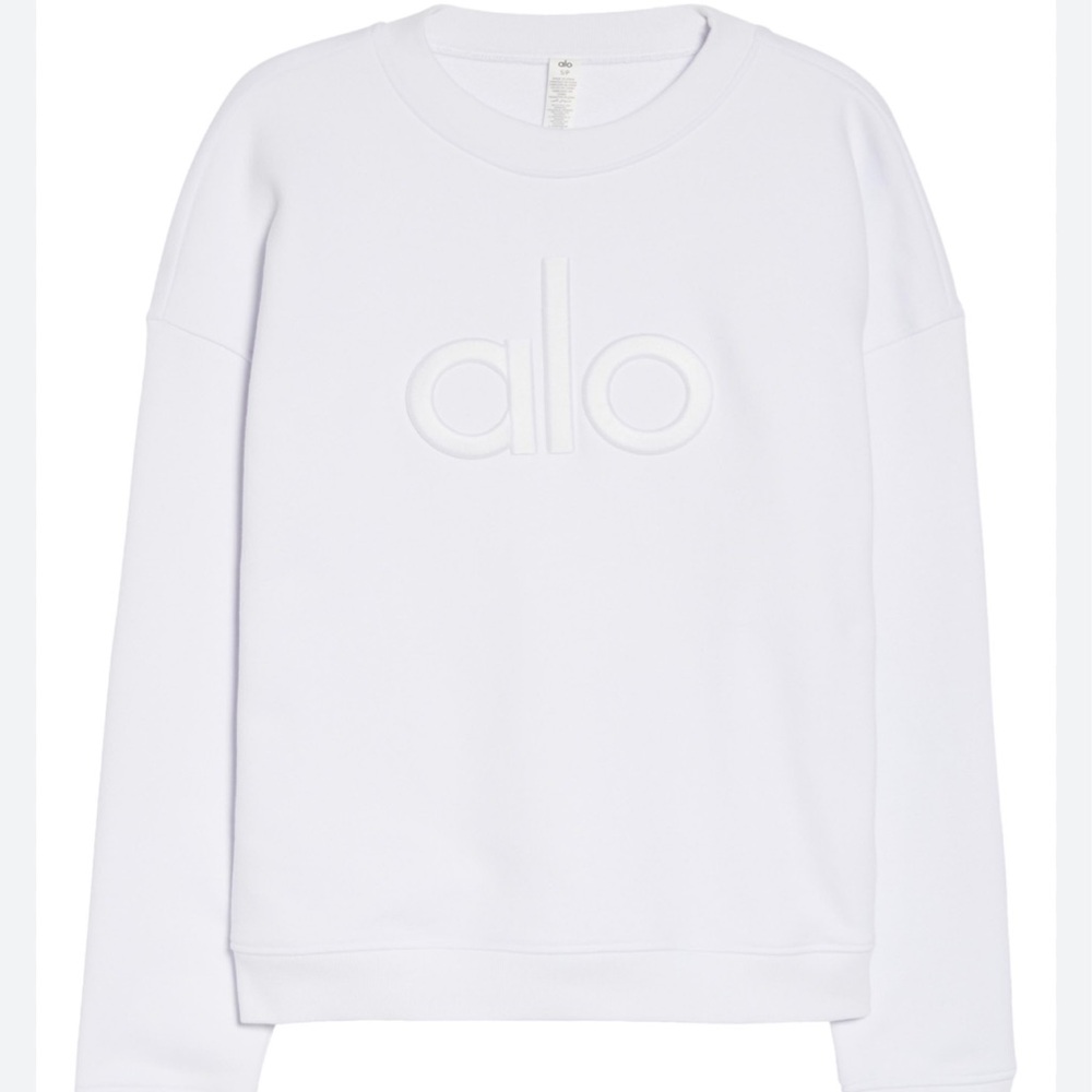 Alo Yoga NWOT White Crew Neck